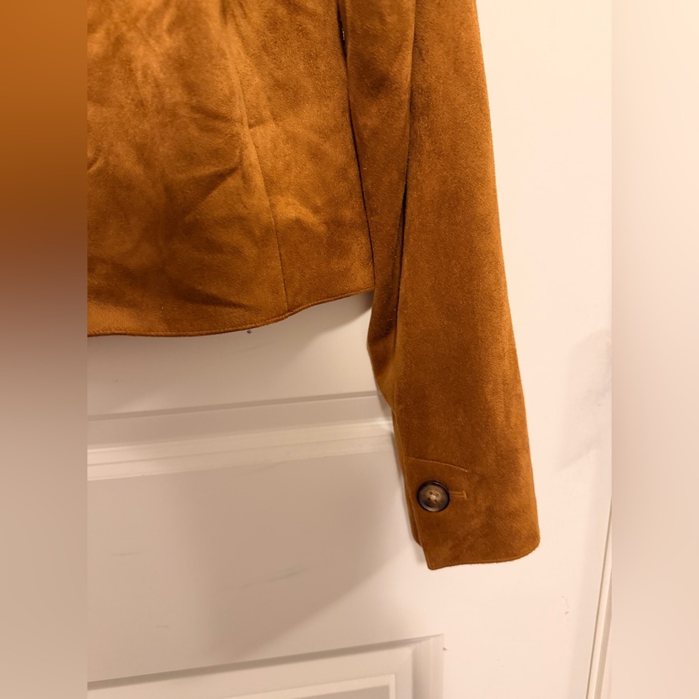 RW&CO. Tan Suede Women's Blazer - Picture 6 of 8
